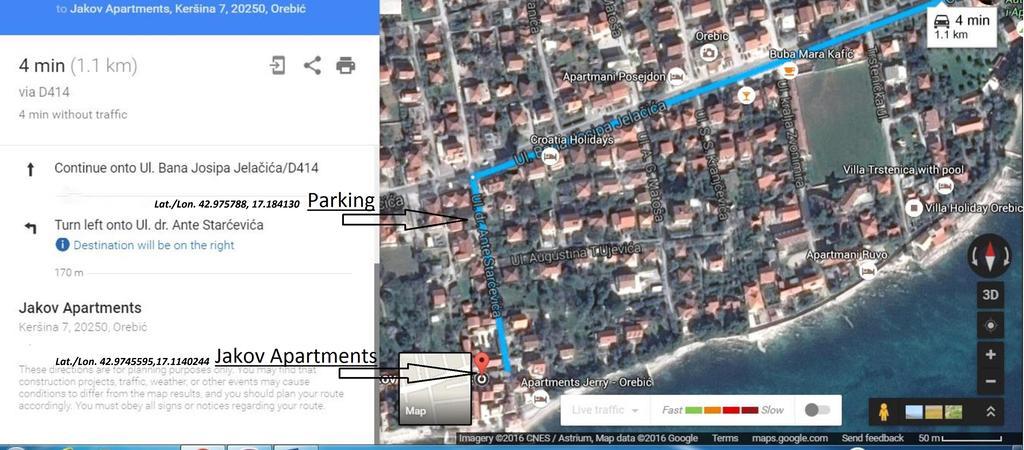 Jakov Apartments Orebić Eksteriør billede